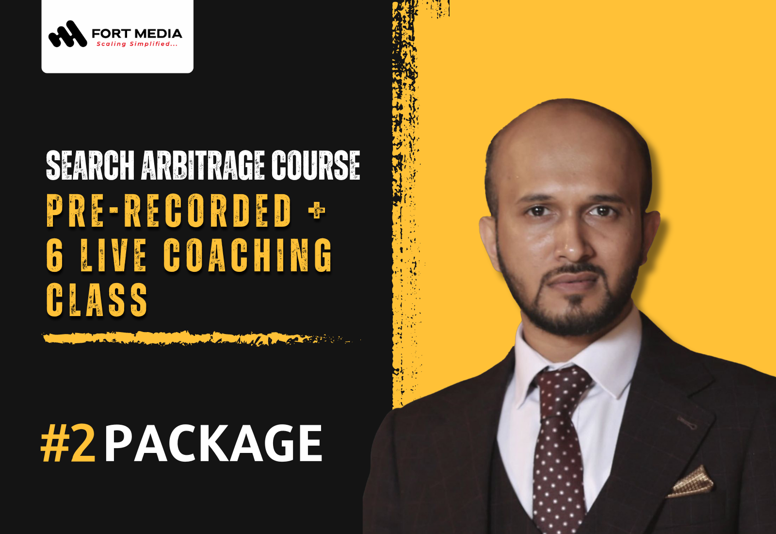 Package 2 – Search Arbitrage Course for Media Buyers – Pre-recorded Videos + 6 LIVE Classes